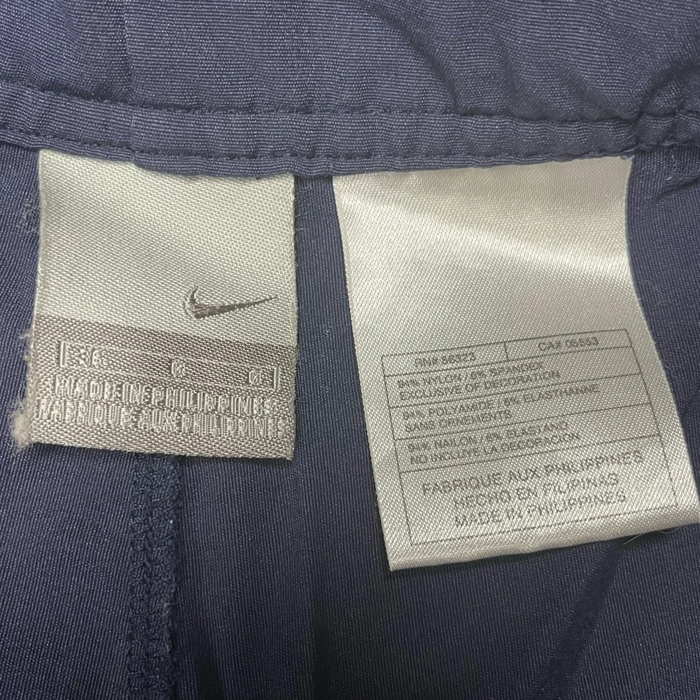 VTG Nike Board‎ Shorts Mens 36 Blue White Striped Trunks Pockets